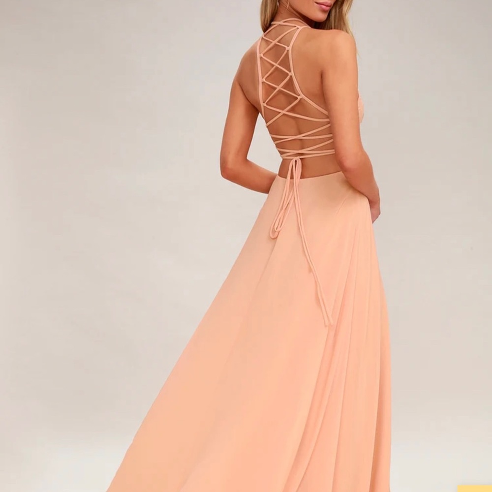 Blush Pink  Maxi Dress